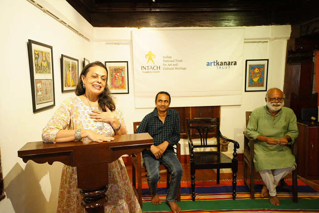 ಇಂಟಾಕ್ ಮತ್ತು ಆರ್ಟ್ ಕೆನರಾ ಟ್ರಸ್ಟ್ | ಮಧುಬನಿ ಕಲೆಯ ಕಾರ್ಯಾಗಾರ ಮತ್ತು ಕಲಾ ಪ್ರದರ್ಶನ