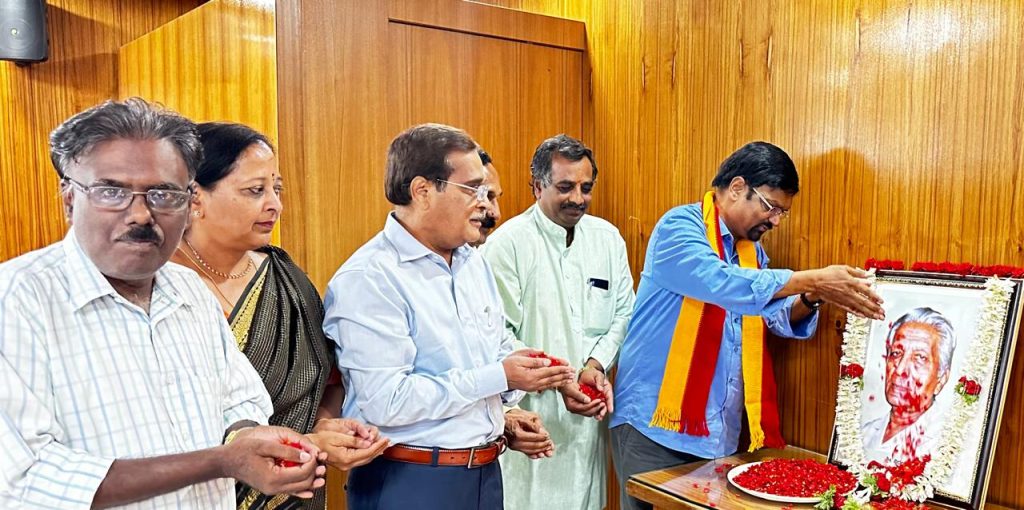 ಬೆಂಗಳೂರಿನ ಕನ್ನಡ ಸಾಹಿತ್ಯ ಪರಿಷತ್ತಿನಲ್ಲಿ ಸಾಹಿತಿ ನಿರಂಜನರ ಜನ್ಮದಿನಾಚರಣೆ