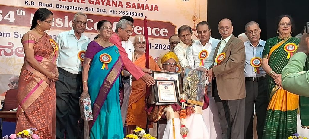 ಸಂಗೀತ ವಿದ್ವಾನ್ ಮಧೂರು ಪಿ. ಬಾಲಸುಬ್ರಹ್ಮಣ್ಯಂ ಇವರಿಗೆ ‘ಕರ್ನಾಟಕ ಕಲಾಚಾರ್ಯ’ ಪ್ರಶಸ್ತಿ