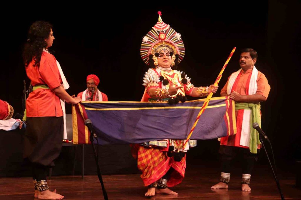 ಬೆಂಗಳೂರಿನ ಜನರನ್ನು ರಂಜಿಸಿದ ಯಕ್ಷದೇಗುಲದ ಯಕ್ಷಗಾನ ಪ್ರಾತ್ಯಕ್ಷಿಕೆ