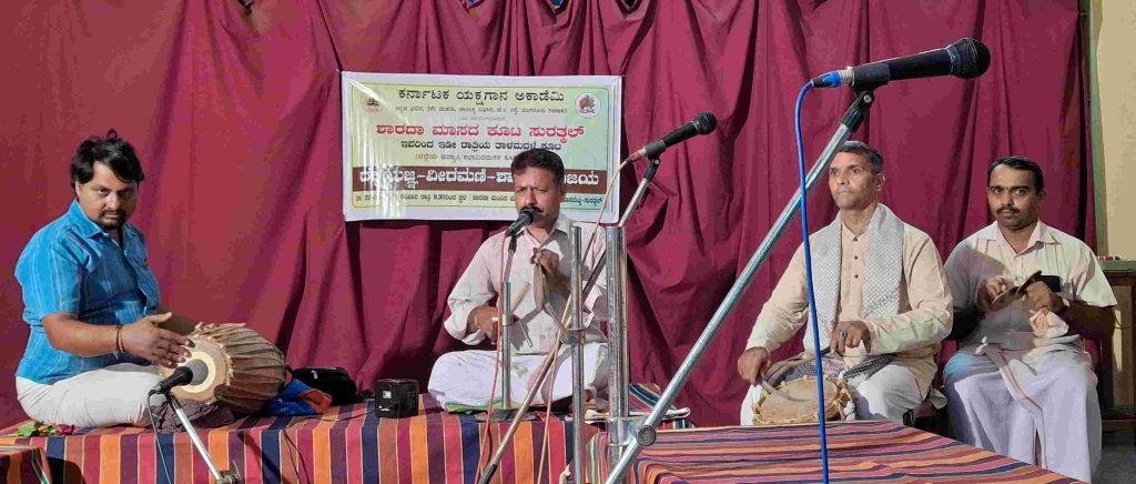 ಹೊಸಬೆಟ್ಟಿನಲ್ಲಿ ಶಾರದಾ ಮಾಸದ ಕೂಟದಿಂದ ತಾಳಮದ್ದಲೆ